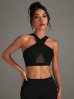 Sleeveless Cross Exercise Yoga Underwear - Image 2